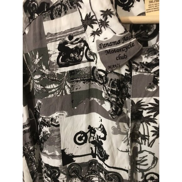 Panama Jack Men’s Sz 3XL Hawaii Button‎ Shirt Motorcycle Club Maui - Picture 2 of 8